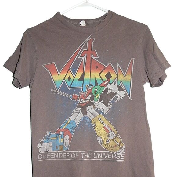 Voltron Defender of the Universe adult unisex size small dark gray graphic tee - Picture 2 of 8